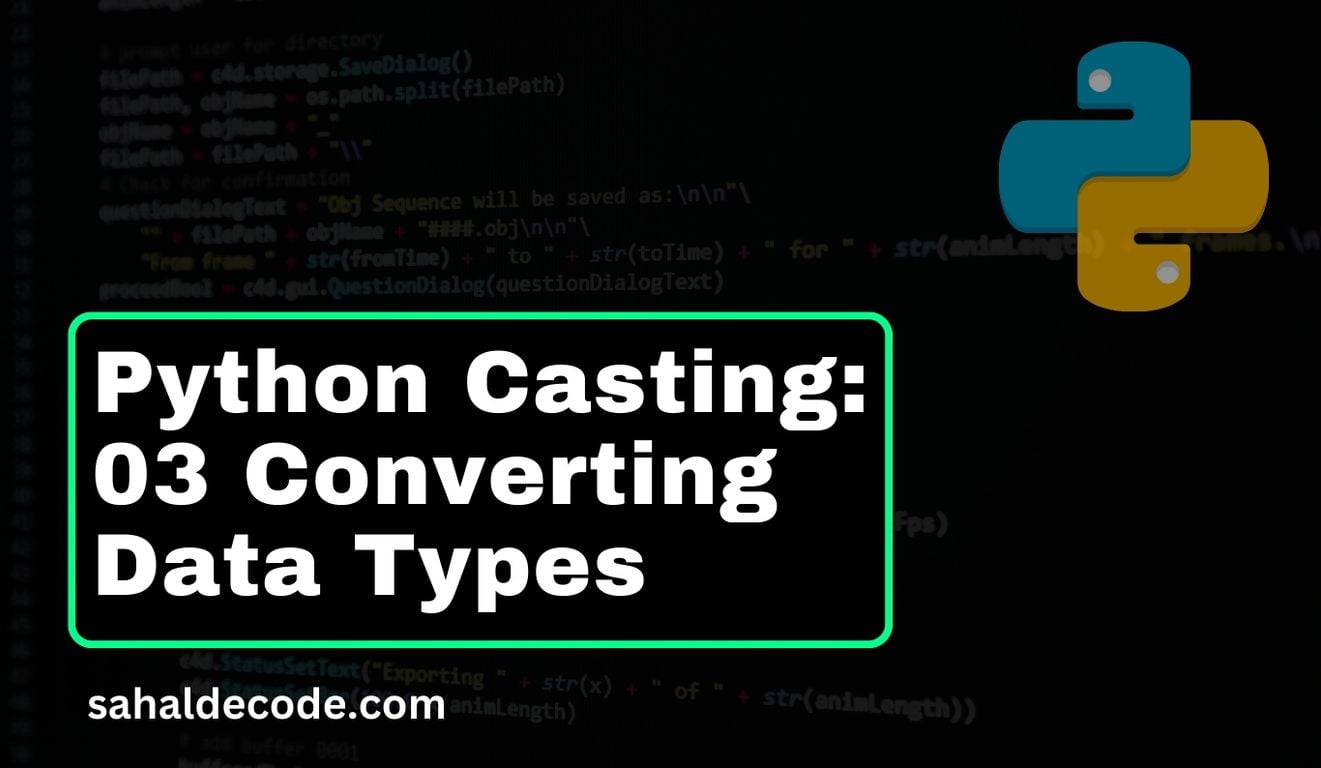 Python Casting: 03 Converting Data Types