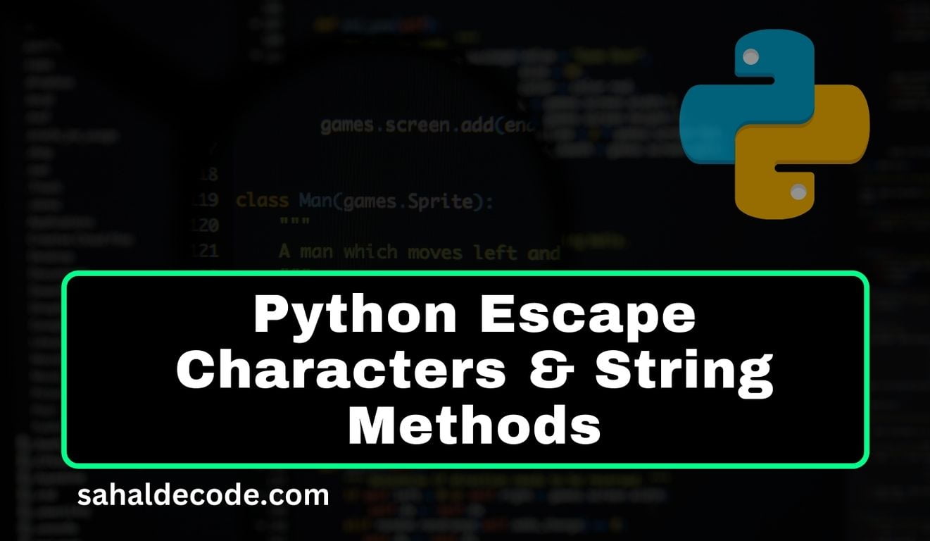 Python Escape Characters