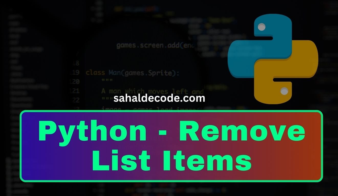 Python - Remove List Items